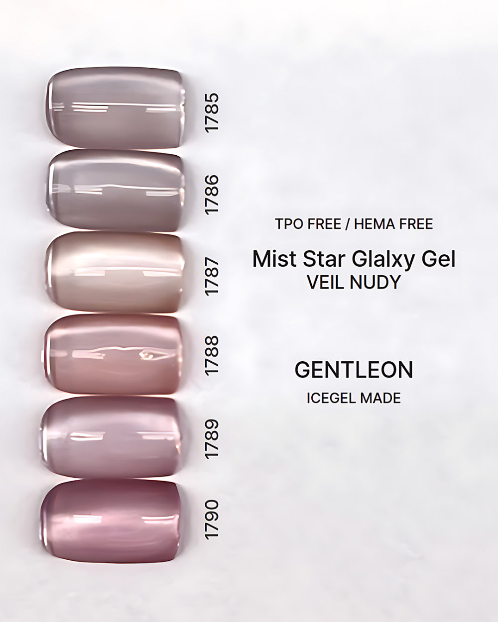 Mist Star Galaxy Gel Veil Nudy | ICEGEL