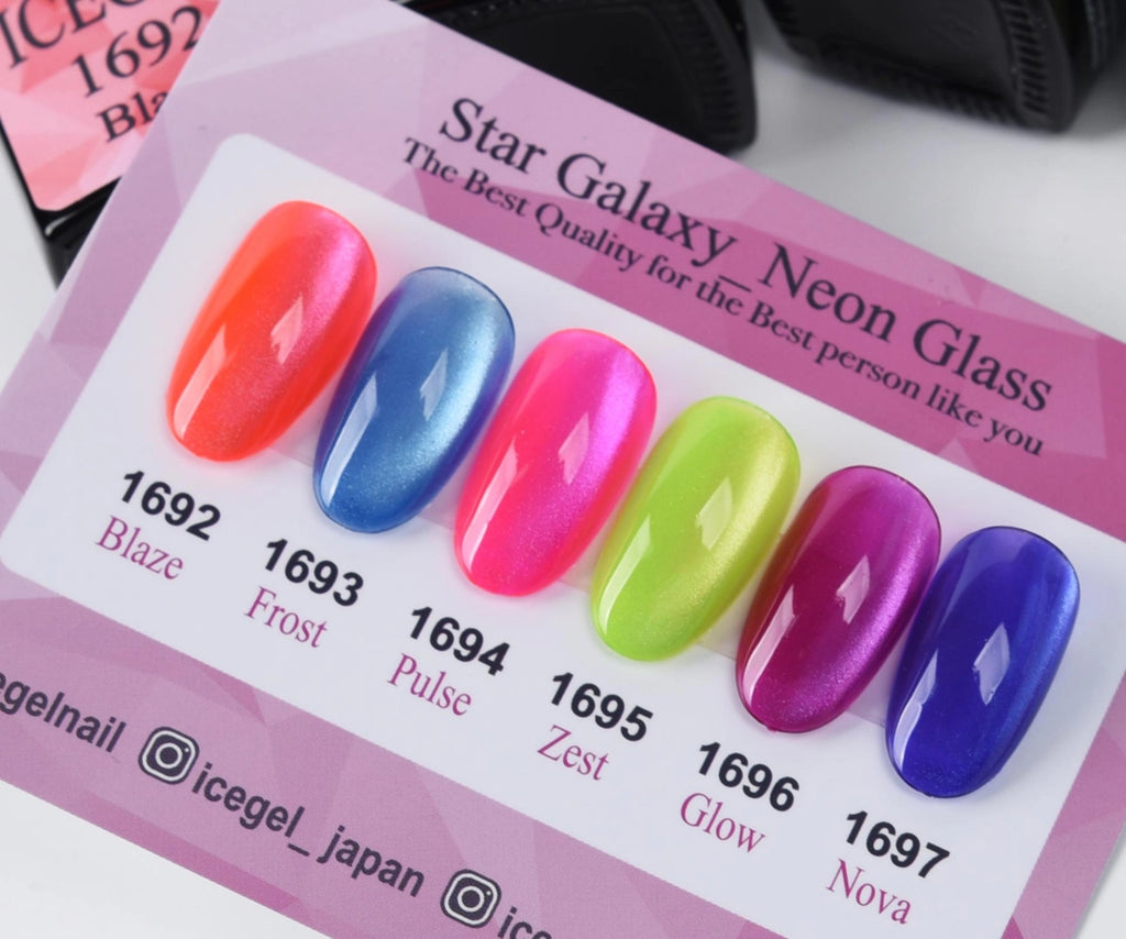 Star Galaxy Neon Glass – Translucent Neon Shimmer Gel | ICEGEL