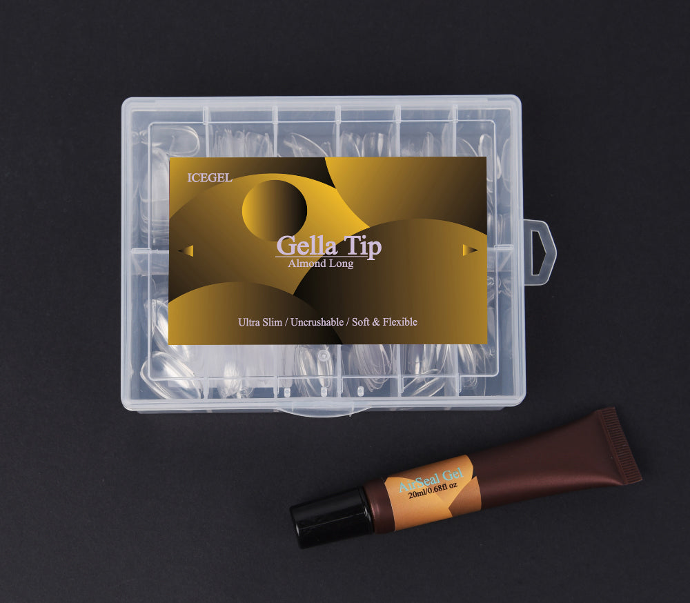 Gella Tip Almond Long | ICEGEL