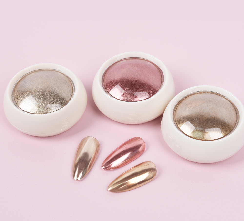 Velvet Chrome Powder – Champagne Collection | ICEGEL
