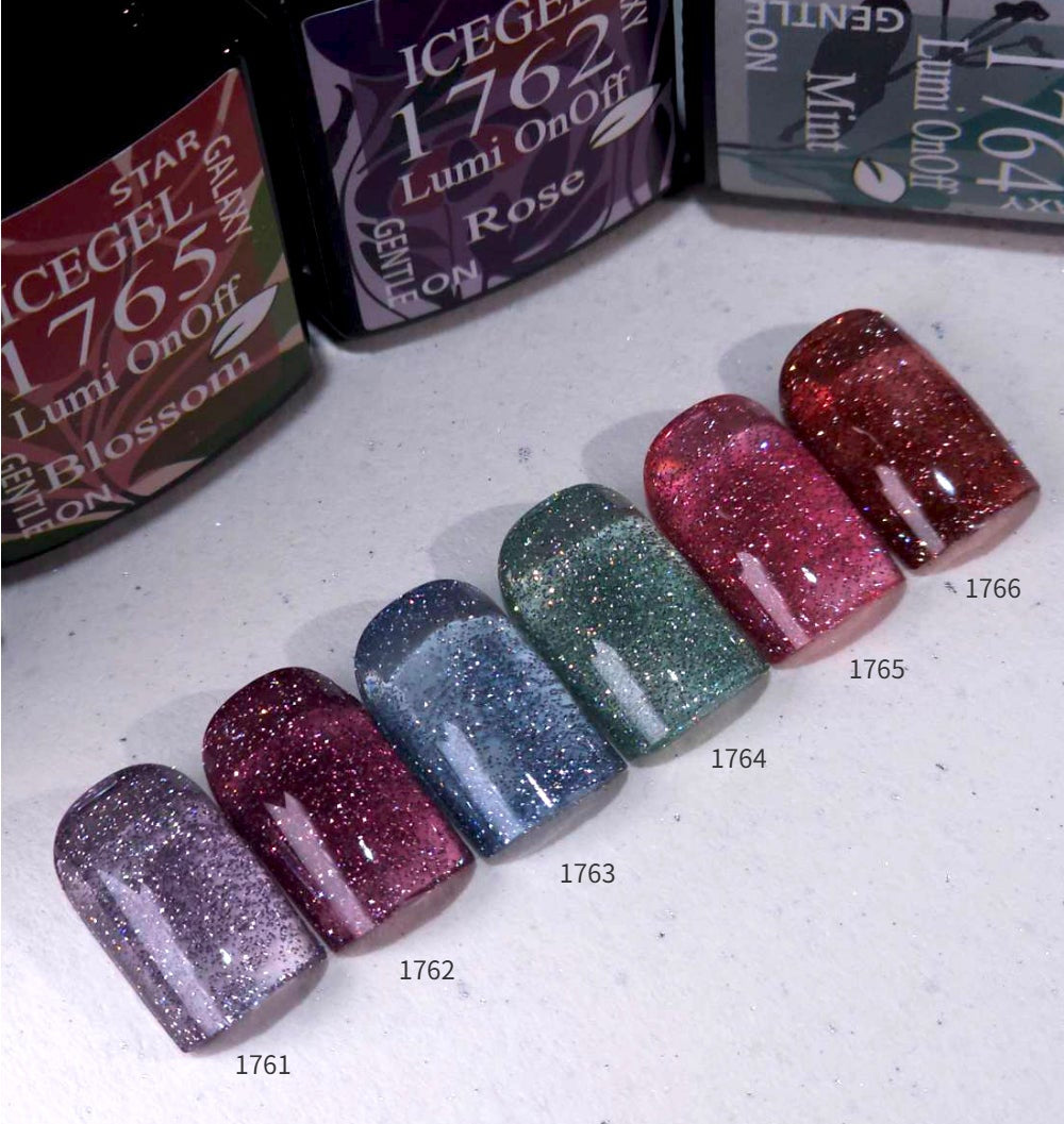 Lumi On/Off Reflective Glitter Gel | ICEGEL