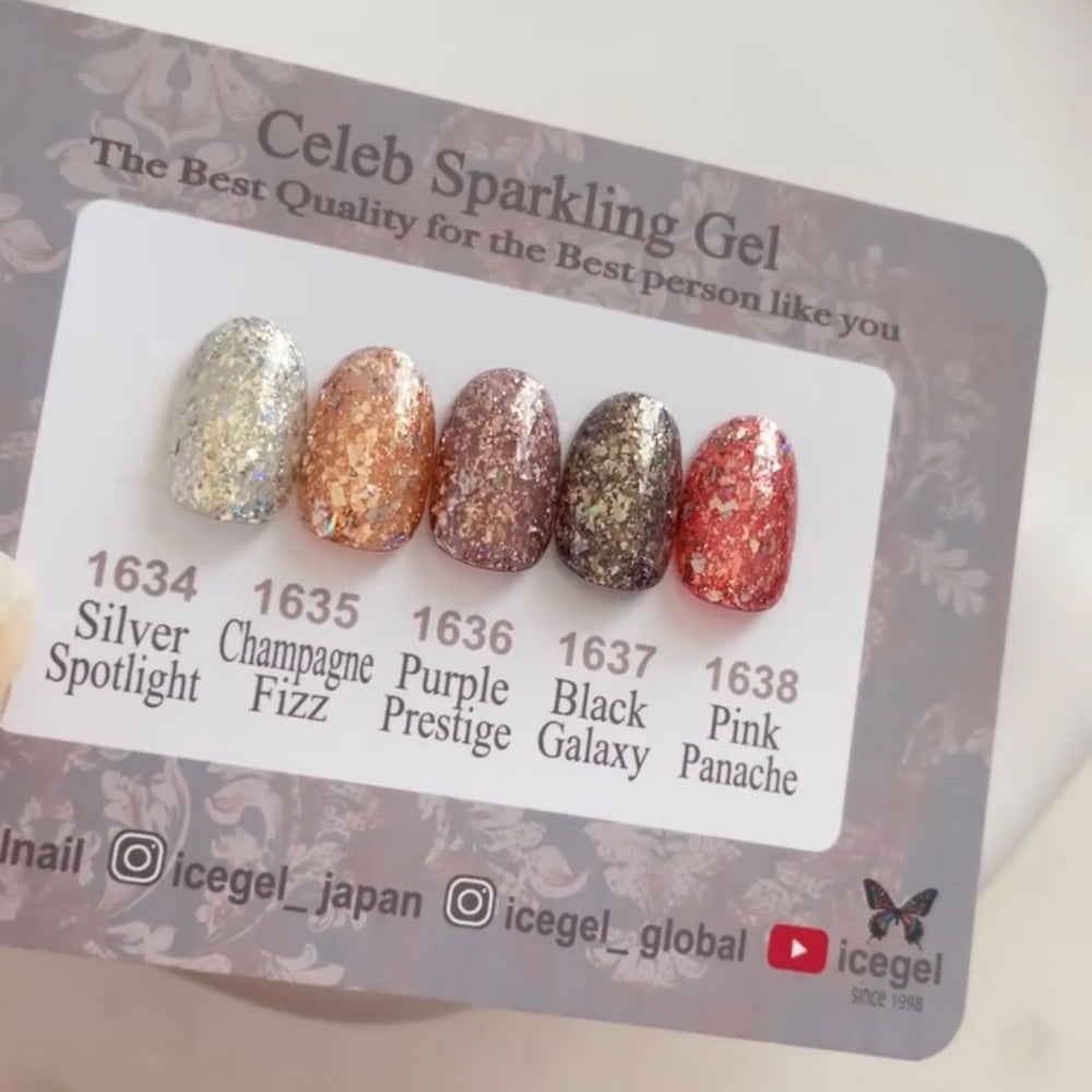 ICEGEL Celebrity Sparkle official color chart and names