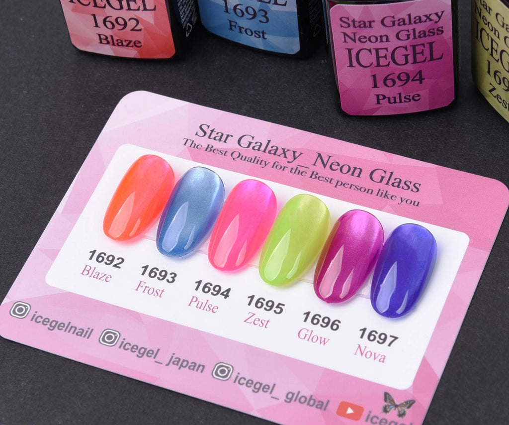 Star Galaxy Neon Glass – Translucent Neon Shimmer Gel | ICEGEL