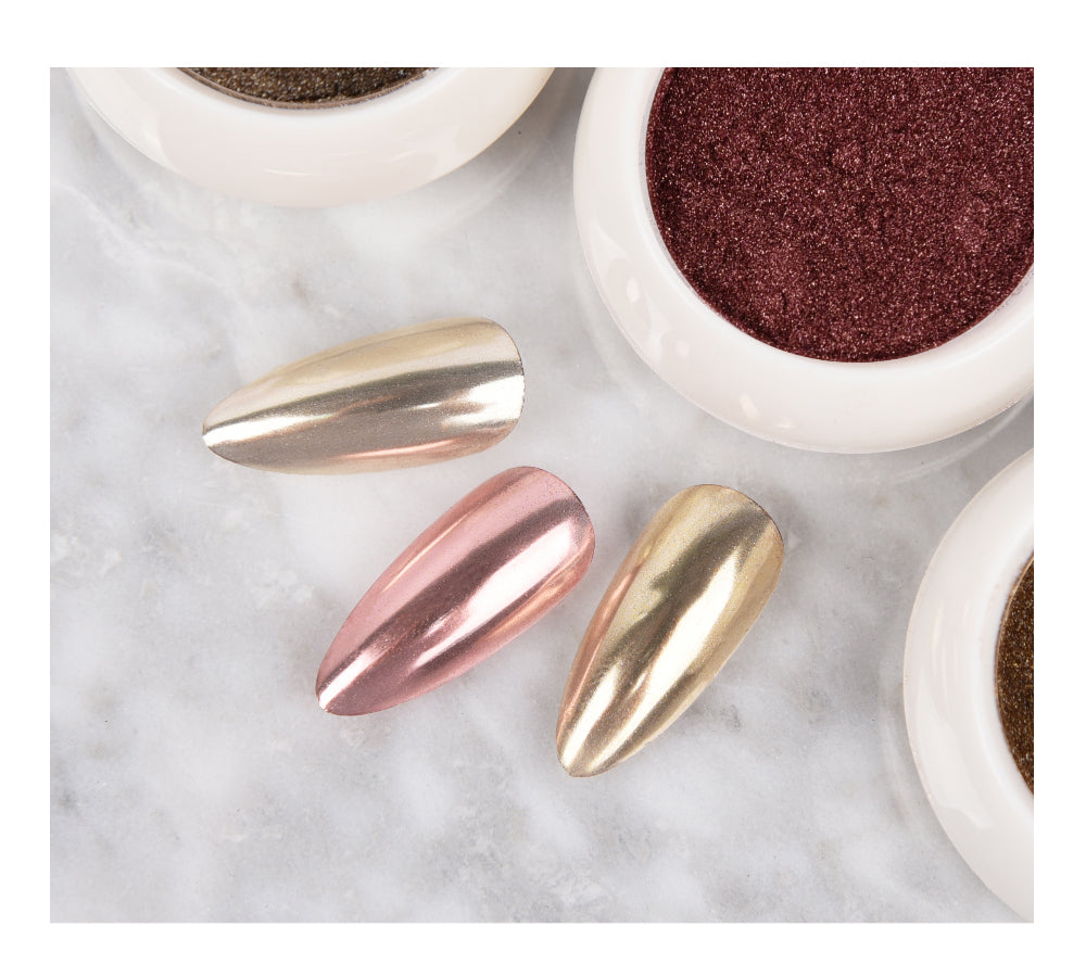 Velvet Chrome Powder – Champagne Collection | ICEGEL