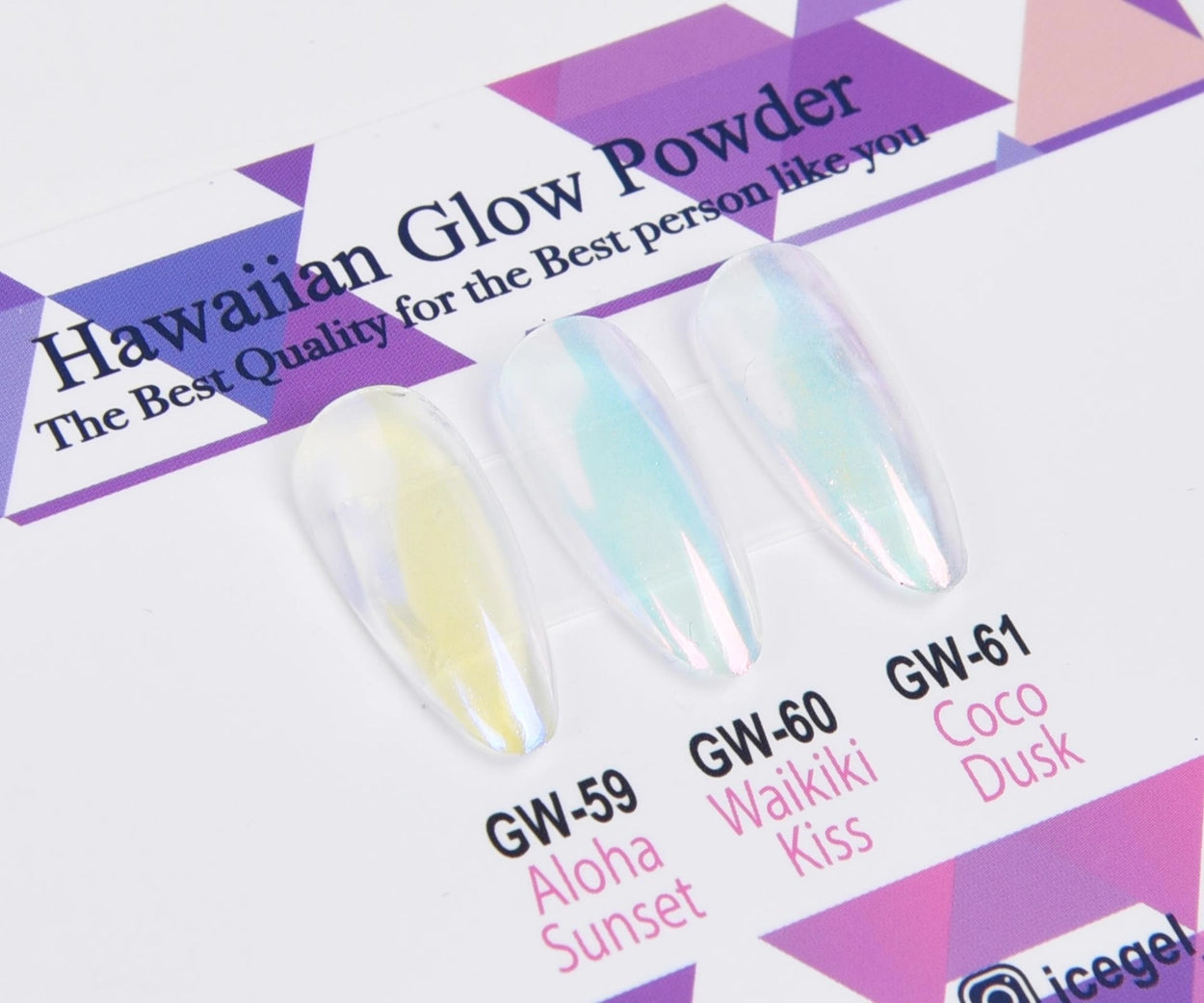 Hawaiian Glow Powder Series ICEGEL