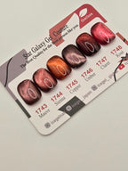 ICEGEL Star Galaxy Couture 1743–1748 colour swatches, including Japan limited edition shades