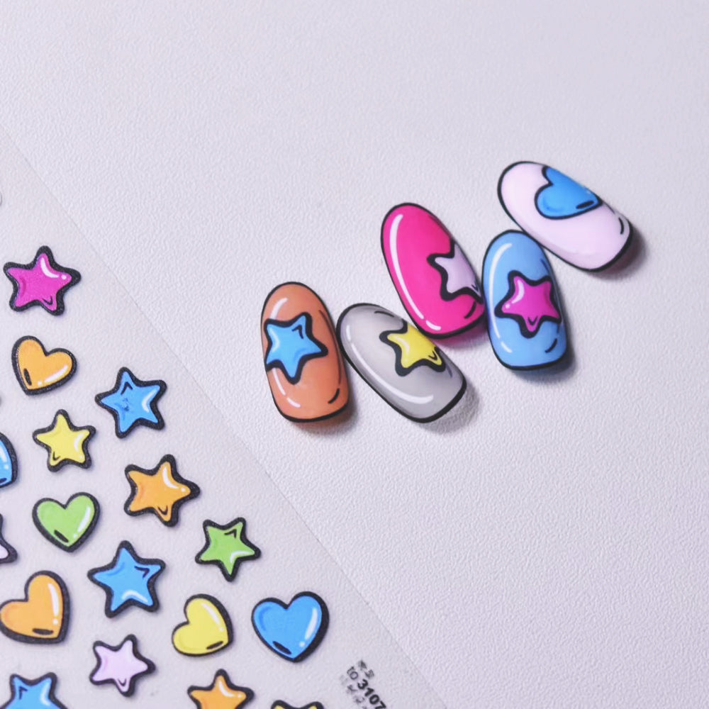 ICEGEL Star Candy Nail Sticker K-163 detail 2