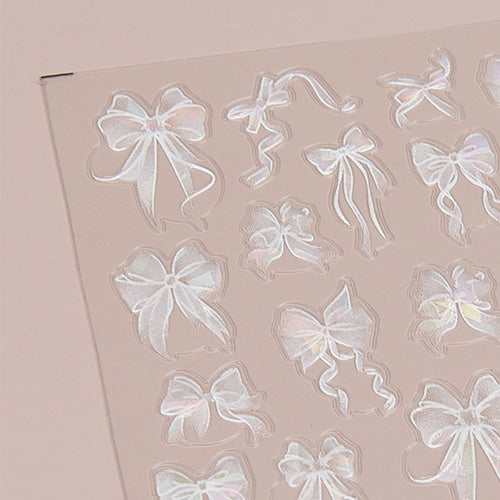 ICEGEL Chiffon Glow Ribbon Nail Sticker K-361 detail 1