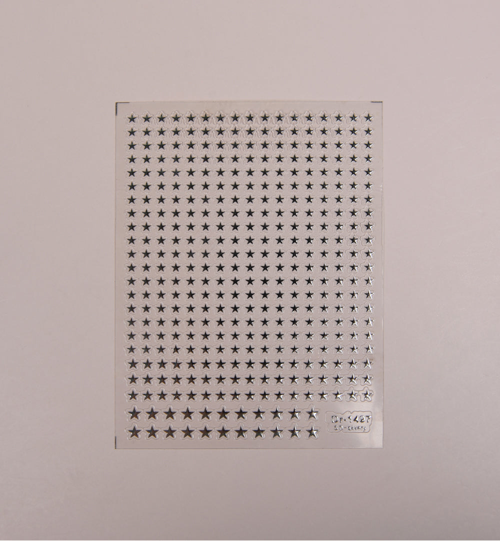 ICEGEL Petite Silver Star Nail Sticker K-408 detail 4