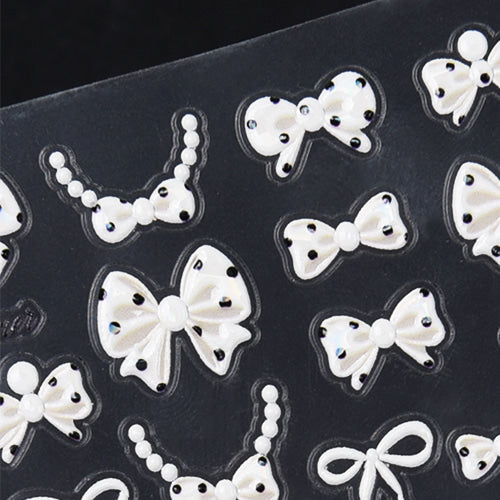 ICEGEL Hepburn Dot Ribbon Nail Sticker K-431 detail 2