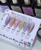 ICEGEL Mist Star Galaxy Twist – six cat-eye gel colours 1668–1673