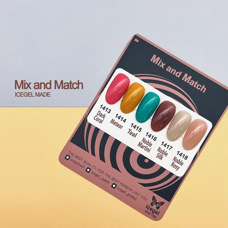 ICEGEL Mix & Match collection 1413–1418
