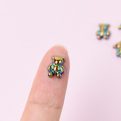 ICEGEL Black Pearl Bear Nail Charm NC-157