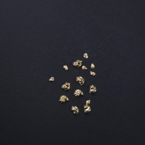 ICEGEL Gold Whelk Shell Nail Charm NC-245