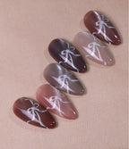 ICEGEL Gentleon Mist Star Galaxy Cashmere 1737–1742 – silky cat-eye swatches and nail art