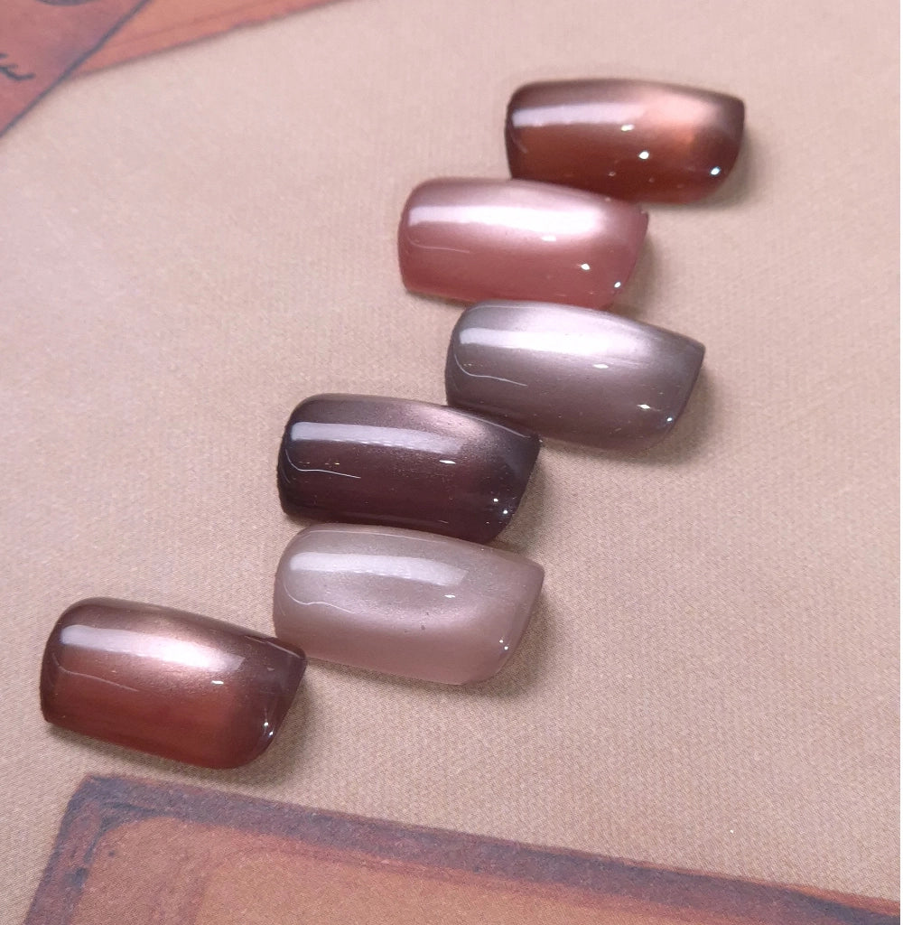 ICEGEL Gentleon Mist Star Galaxy Cashmere 1737–1742 – silky cat-eye swatches and nail art