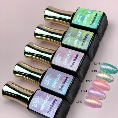 ICEGEL Neon Fantasy Gel potjes en swatches