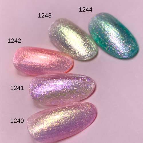 ICEGEL Neon Fantasy Gel 1240–1244 kleurenkaart