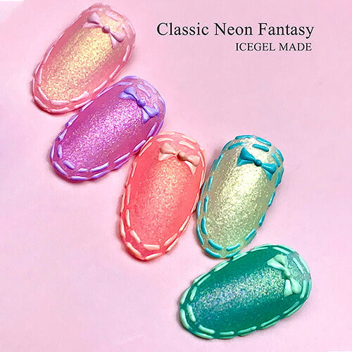 ICEGEL Neon Fantasy Gel parelglitter swatches
