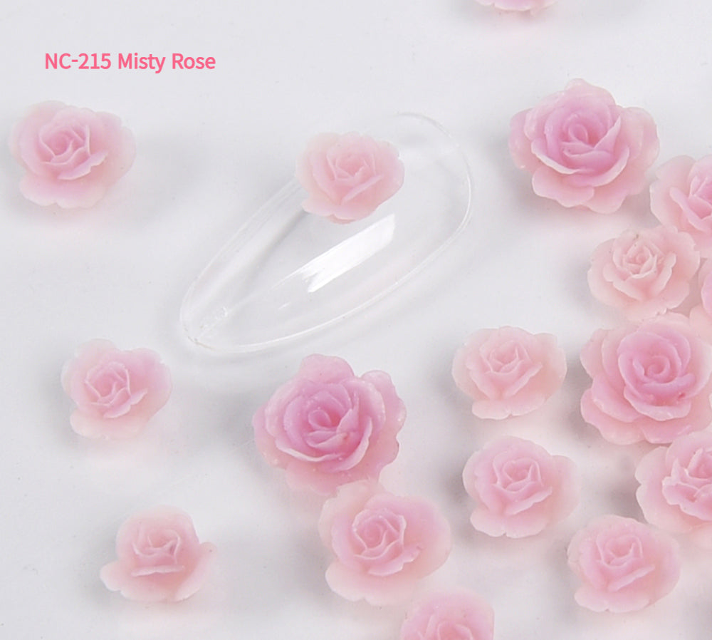 3D Rose Nail Charms Set | ICEGEL
